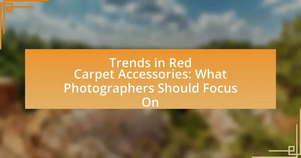 Trends in Red Carpet Accessories: What Photographers Should Focus On