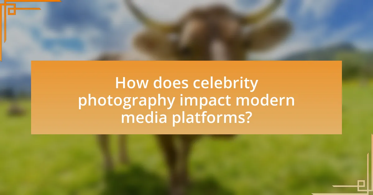 How does celebrity photography impact modern media platforms?