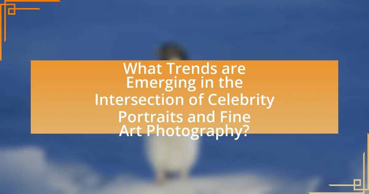 What Trends are Emerging in the Intersection of Celebrity Portraits and Fine Art Photography?