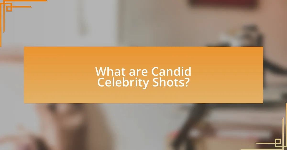 What are Candid Celebrity Shots?