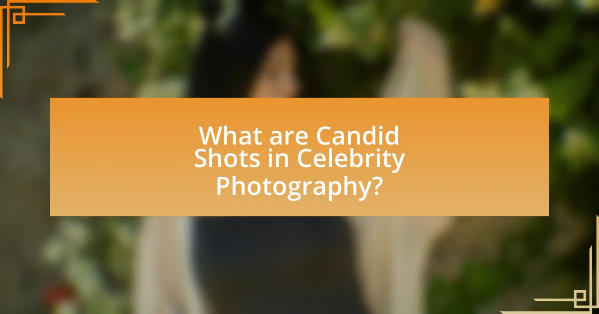 What are Candid Shots in Celebrity Photography?
