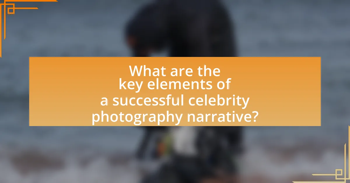 What are the key elements of a successful celebrity photography narrative?