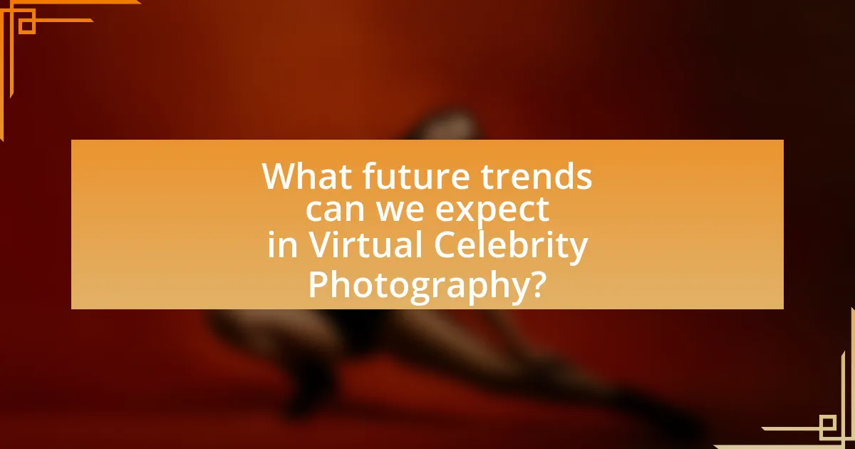 What future trends can we expect in Virtual Celebrity Photography?
