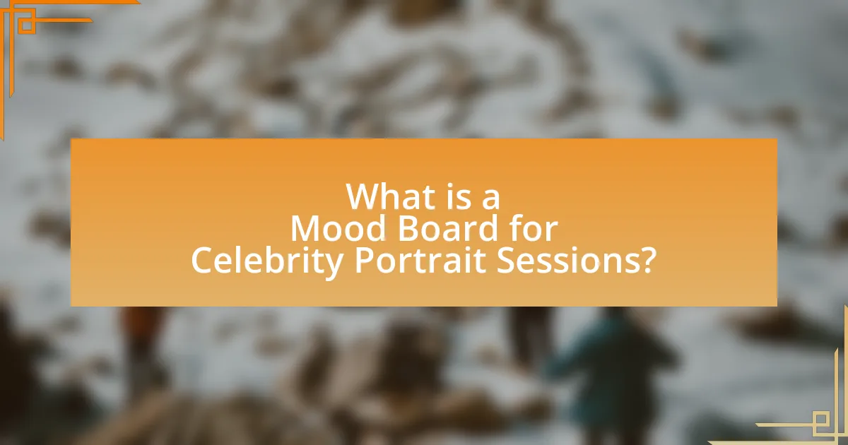 What is a Mood Board for Celebrity Portrait Sessions?