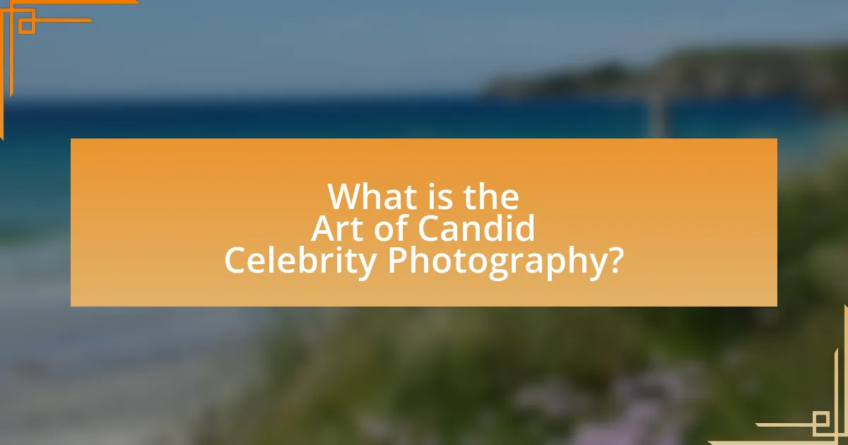 What is the Art of Candid Celebrity Photography?